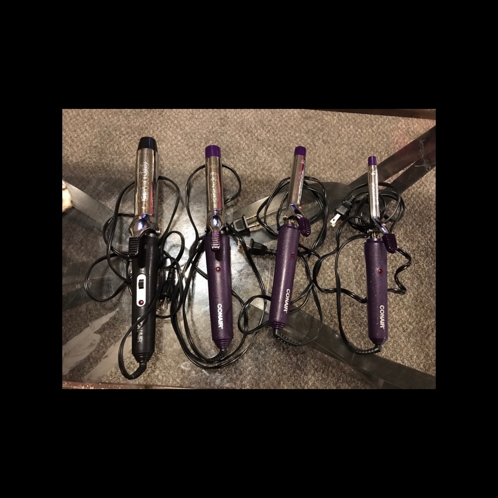 Hair dryer and curler set